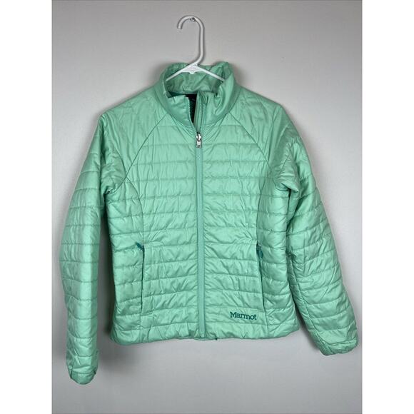 Marmot Women's Size Small 3 in 1 Winter Coat Jacket Ski Green Teal Puffer - Picture 6 of 15